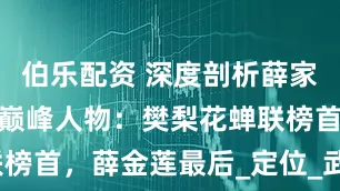 伯乐配资 深度剖析薛家将十大战力巅峰人物：樊梨花蝉联榜首，薛金莲最后_定位_武力_战绩
