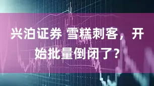 兴泊证券 雪糕刺客，开始批量倒闭了？